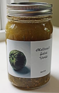 Jar of Easy Salsa Verde Canning Recipe