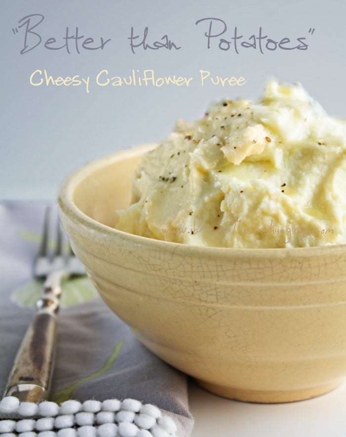 cheesy cauliflower puree