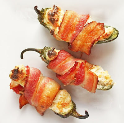 Delicious bacon wrapped low carb jalapeño poppers!