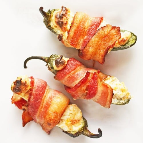 Bacon Wrapped Low Carb Jalapeno Poppers