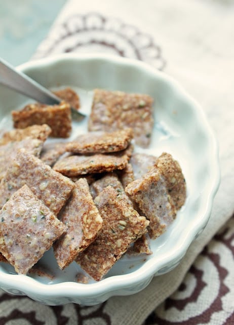 A delicious low carb cereal recipe that is also gluten free and Paleo friendly!