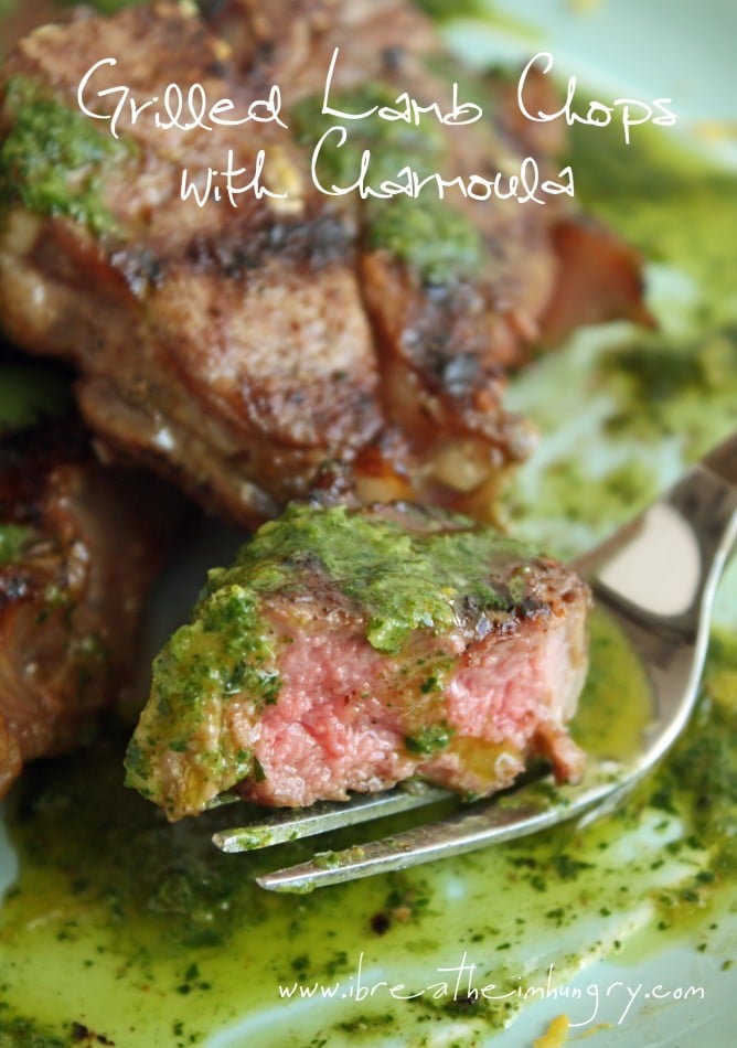 grilled lamb chops with charmoula
