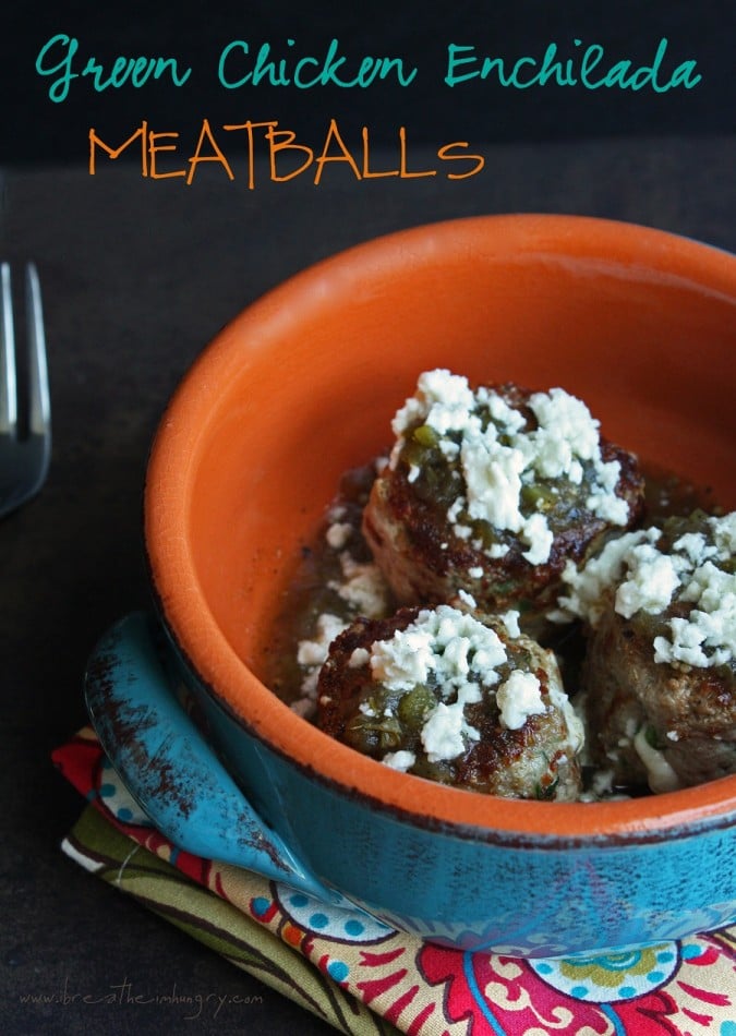 green chicken enchilada meatballs low carb and gluten free