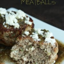 Low Carb Green Chicken Enchilada Meatballs