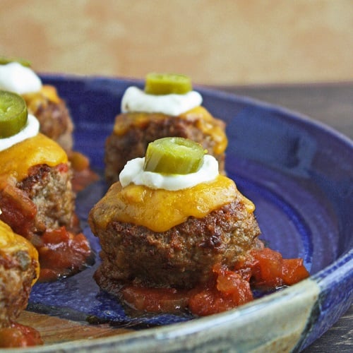 loaded nacho meatballs low carb and gluten free