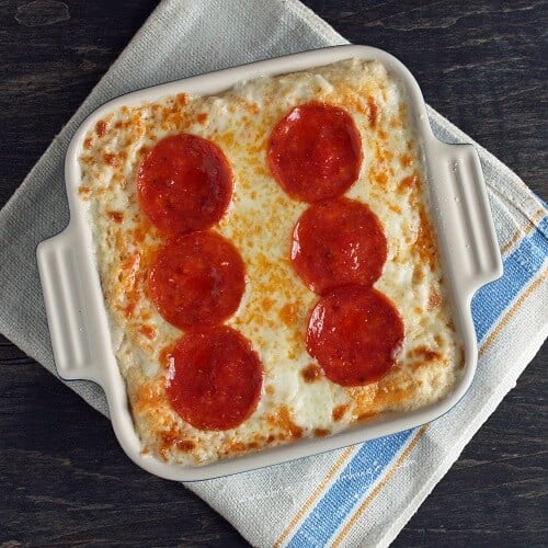 pepperoni pizza cauliflower mash