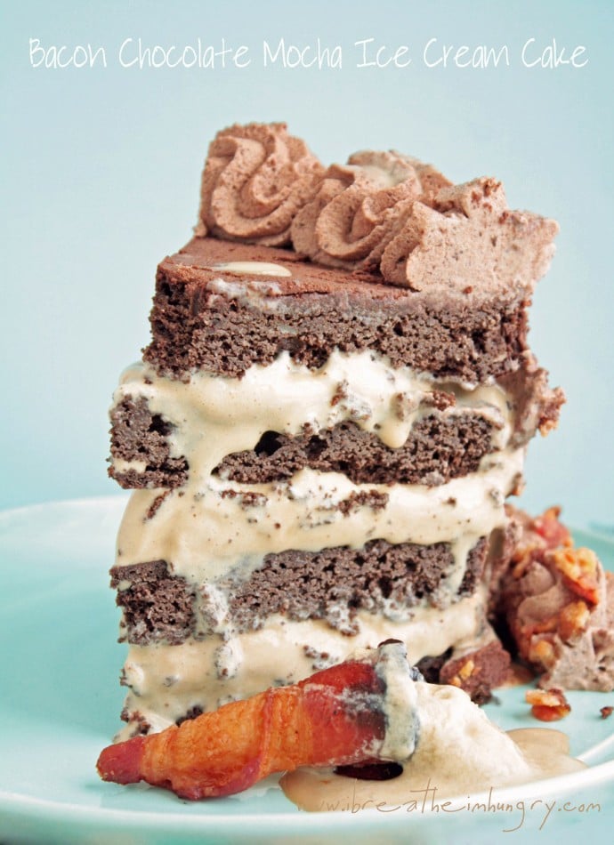 bacon chocolate ice cream cake low carb and gluten free