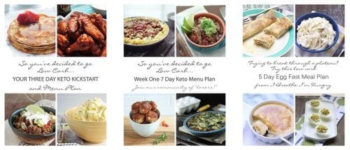 Low Carb and Keto Menu Plans for Weight Loss from I Breathe Im Hungry