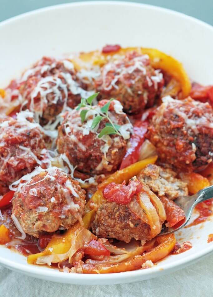 low carb and gluten free meatball recipe from mellissa sevigny