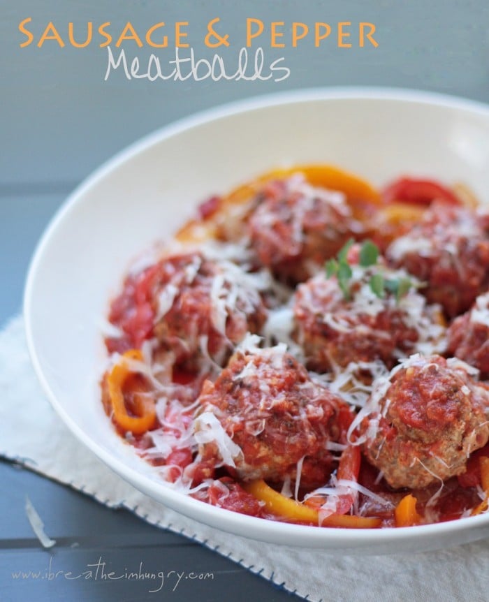 low carb meatball recipe from ibreatheimhungry.com