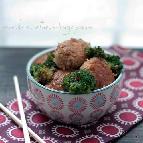Low carb asian meatball recipe from ibreatheimhungry.com