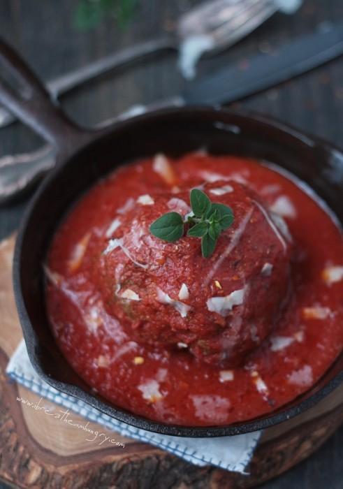 low carb giant italian meatball recipe