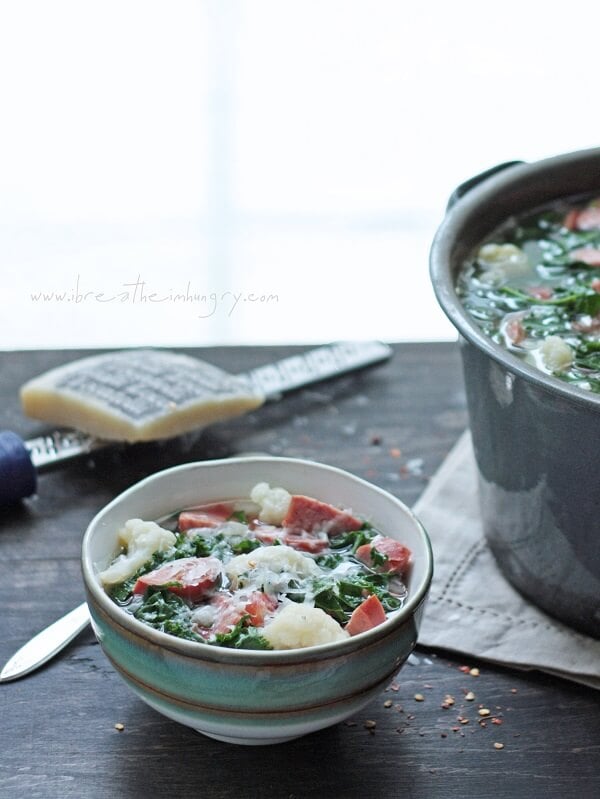 low carb Portuguese kale soup