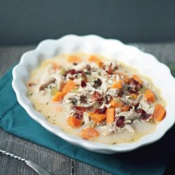 low carb turkey chowder recipe from mellissa sevigny at ibreatheimhungry.com