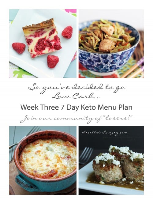 week long keto diet menu plan and shopping list