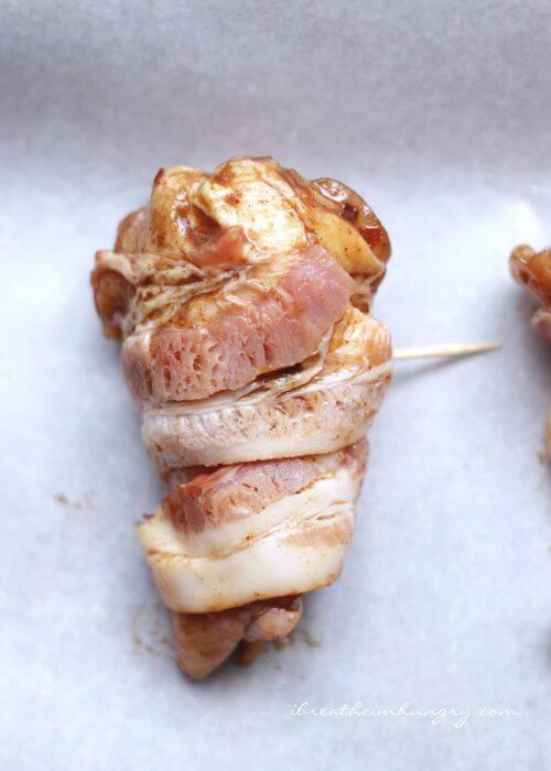 bacon wrapped chicken wing