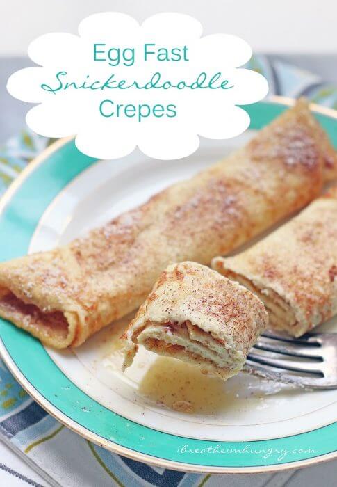 Keto Egg Fast Snickerdoodle Crepes - the whole family will love them!