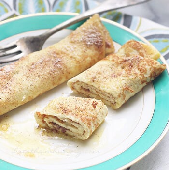 Keto Egg Fast Snickerdoodle Crepes