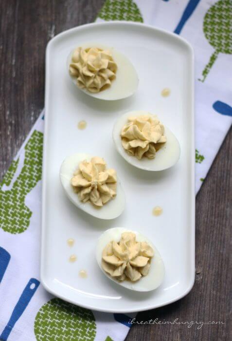 Keto Egg Fast Deviled Eggs - compliant with the Keto Egg Fast Diet Plan