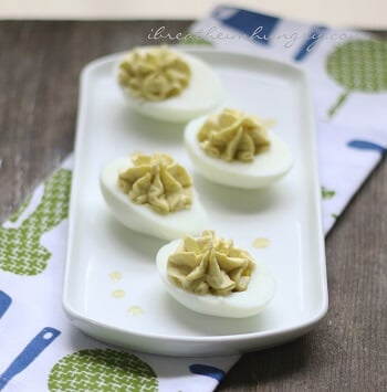Keto Egg Fast Deviled Eggs - compliant with the Keto Egg Fast Diet Plan