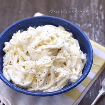 This delicious keto egg fast fettuccini alfredo recipe is even better than the real thing!