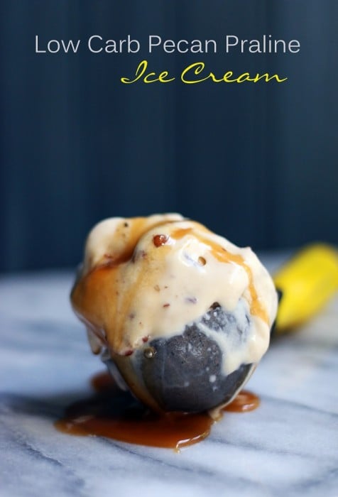 A keto friendly low carb ice cream recipe from Mellissa Sevigny of I Breathe Im Hungry