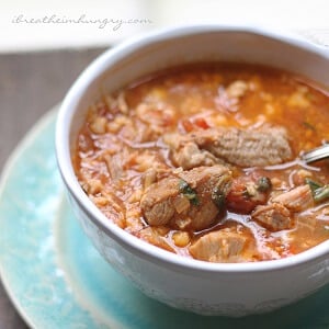 A low carb soup recipe from Mellissa Sevigny of I Breathe Im Hungry