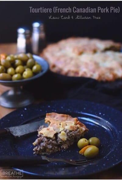 This low carb and gluten free version of the traditional Tourtiere, a French Canadian pork pie is just as good as my grandmothers!