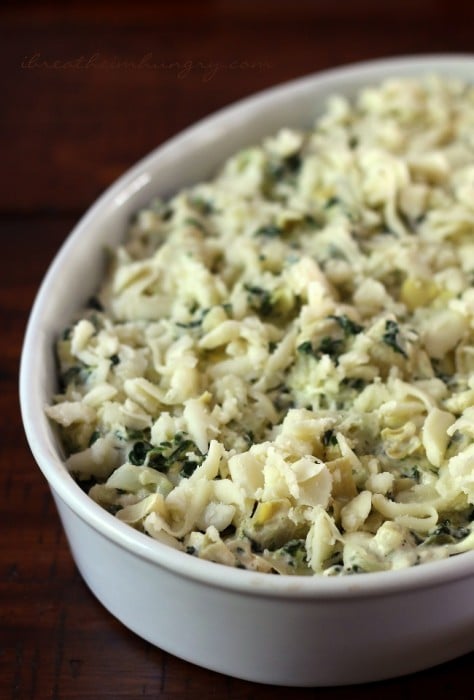 A low carb cauliflower casserole recipe from Mellissa Sevigny of I Breathe Im Hungry