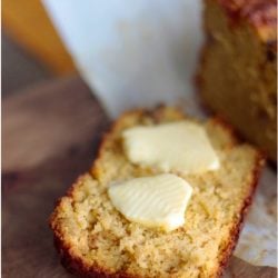 An easy pumpkin quick bread recipe that is not only delicious, but low carb, gluten free & Paleo friendly!
