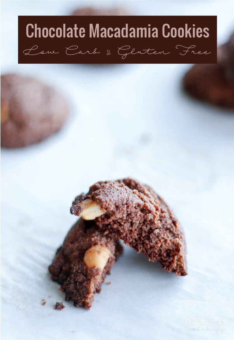 Easy Chocolate Macadamia Nut Cookies - Low Carb - I Breathe I'm Hungry