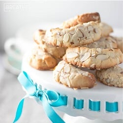 Nobody will believe that these amazing keto almond crescent cookies from Mellissa Sevigny of I Breathe Im Hungry are low carb, egg free, and gluten free! Shhhh....