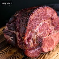 A low carb baked ham recipe from Mellissa Sevigny of I Breathe Im Hungry