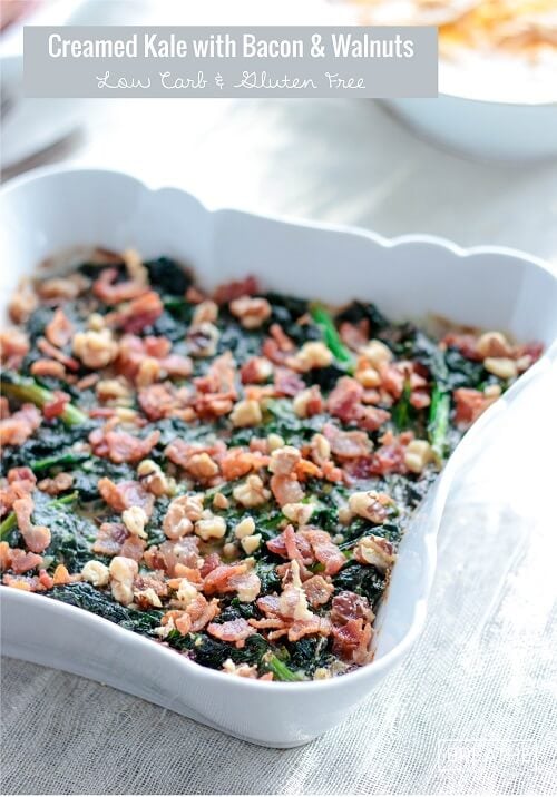 This creamy side dish is my new favorite low carb kale recipe!
