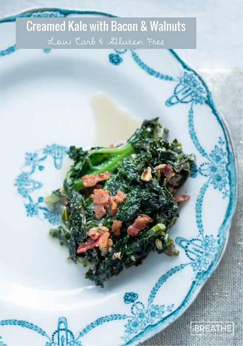 This amazing low carb creamed kale is not only healthy but delicious!