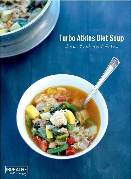 This low carb atkins diet soup was featured in Woman's World Magazine! Paleo and Whole 30 for only 136 calories per bowl!
