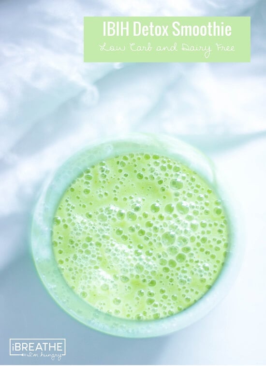 A healthy and refreshing green smoothie with only 3g net carbs per serving!