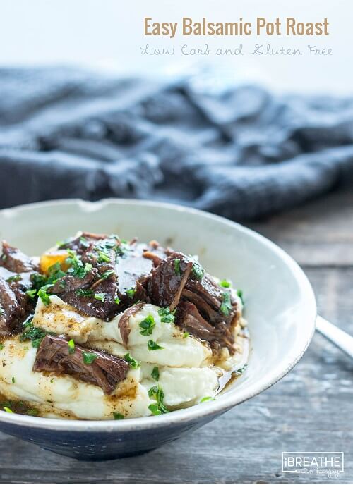 Easy low carb pot roast that can be made on the stove, in the slow cooker or even the Instant Pot! 