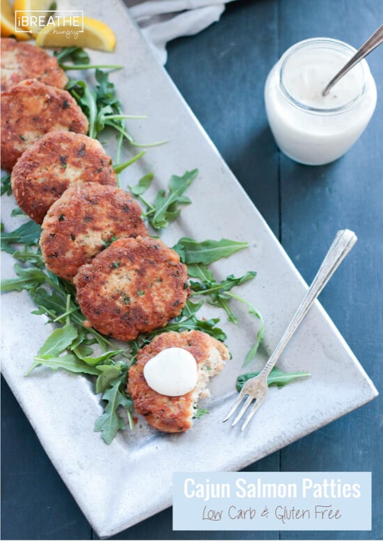 These delicious low carb cajun salmon patties are not only delicious, but also super easy to make!