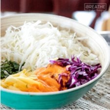 Tropical Slaw w/ Papaya Chia Dressing - Paleo & Whole 30