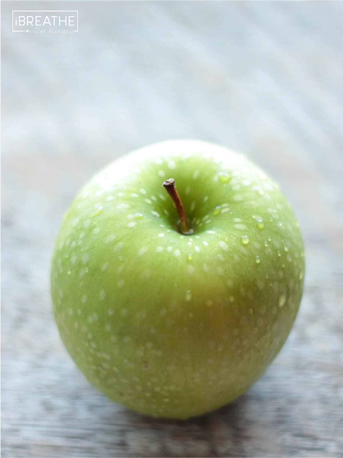 A granny smith apple