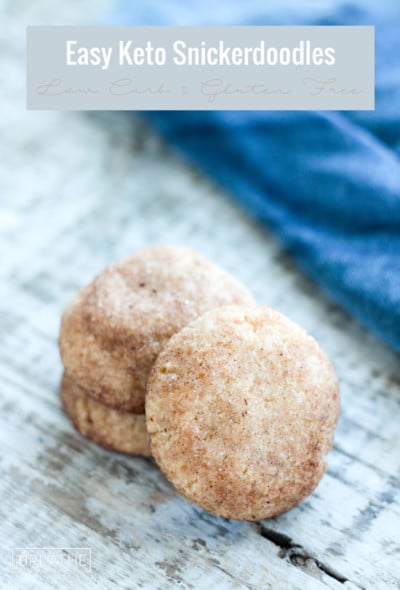 These low carb snickerdoodles are super easy and freeze perfectly!