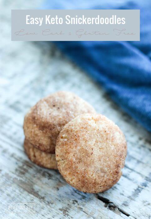 These low carb snickerdoodles are super easy and freeze perfectly! 