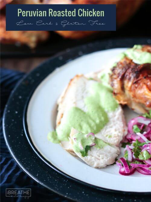 Delicious Peruvian Roasted Chicken & Green Sauce will be your family's new favorite!