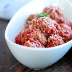 A low carb Instant Pot Meatball recipe from Mellissa Sevigny of I Breathe Im Hungry