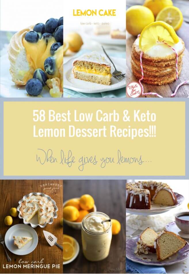 A collection of the best keto lemon dessert recipes