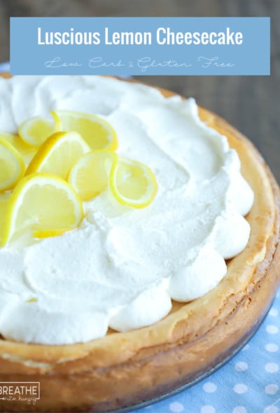 Make this low carb easy lemon cheesecake in your blender in minutes!