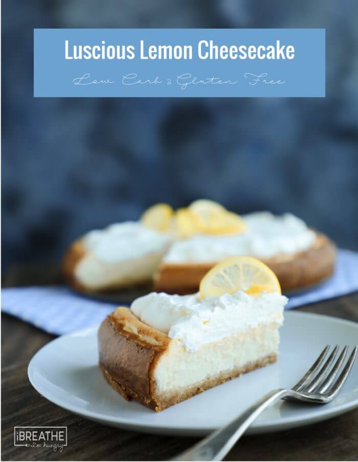 Make this easy lemon cheesecake in the blender! Low carb, Atkins, ketogenic