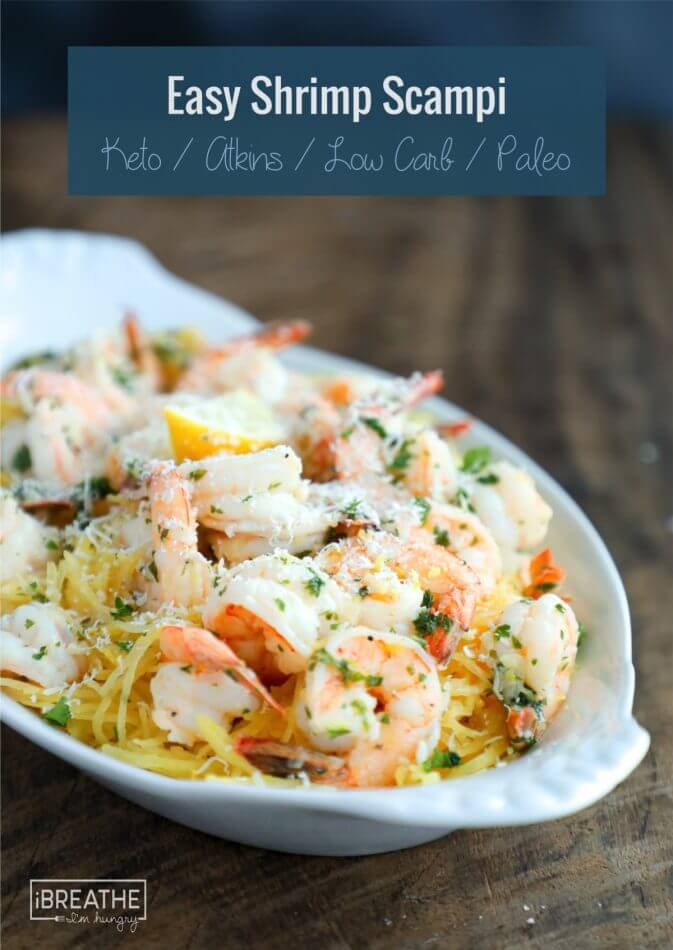 Easy Keto Shrimp Scampi - a hit with the whole family!