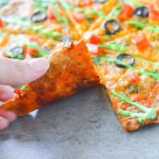Keto Chicken Crust Pizza - Kohlenhydratarme Taco-Pizza
